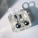 [Weighted Nipple Nooses] Non-Piercing Nipple Dangles, Weighted Ball Nipple Nooses for Men - Fake Piercings for Nipples Under 10mm Wide